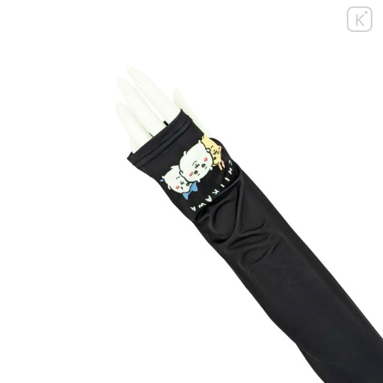 Japan Chiikawa Arm Cover - Chiikawa & Hachiware & Usagi : Black Chubby - 2