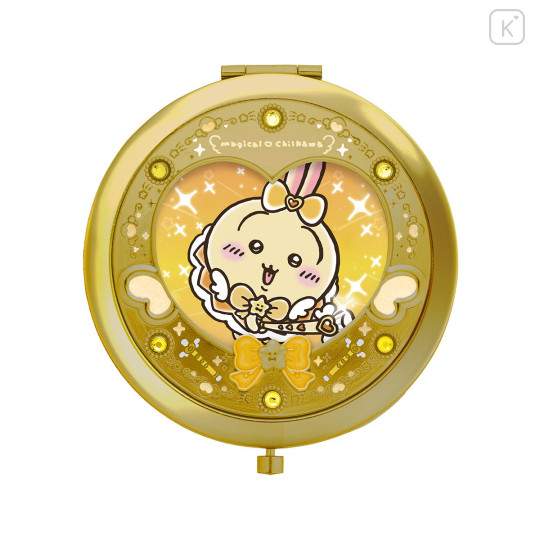 Japan Chiikawa 2-sided Compact Mirror - Usagi : Super Magical Chiikawa Yellow - 5