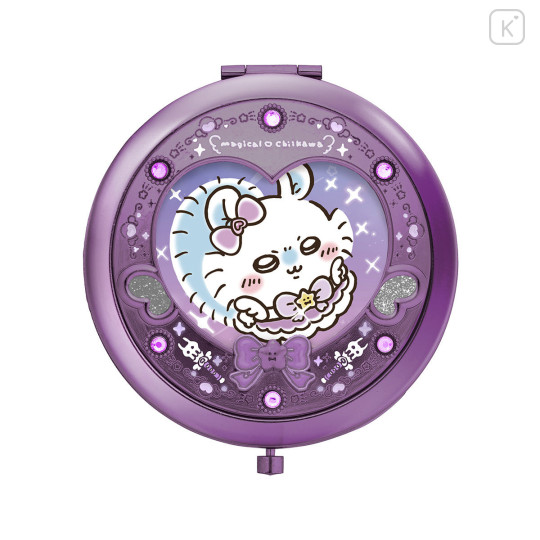 Japan Chiikawa 2-sided Compact Mirror - Momonga : Super Magical Chiikawa Purple - 1