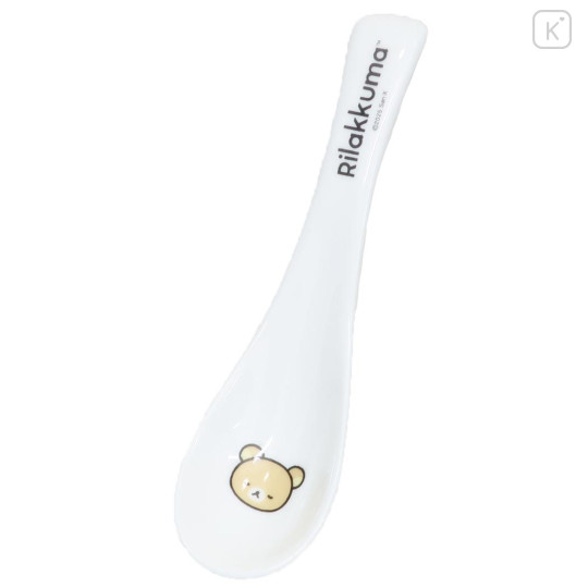 Japan San-X Porcelain Spoon - Rilakkuma : Face Relax - 1