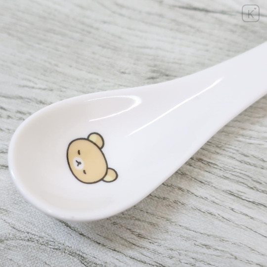 Japan San-X Porcelain Spoon - Rilakkuma : Face Relax - 3