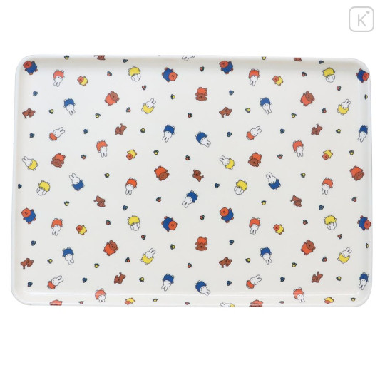 Japan Miffy Melamine Tray (M) - Miffy : Dance With Friends - 1