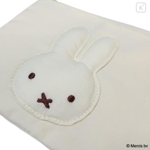 Japan Miffy Flat Mini Pouch - Miffy : Bruna Basic Wrappen Ivory - 4