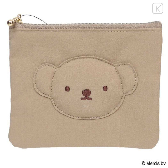 Japan Miffy Flat Mini Pouch - Boris : Bruna Basic Wrappen Cappuccino - 1