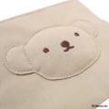 Japan Miffy Flat Mini Pouch - Boris : Bruna Basic Wrappen Cappuccino - 4