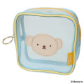 Japan Miffy Square Cosmetic Pouch - Boris : Bruna Bicolor Mesh - 1