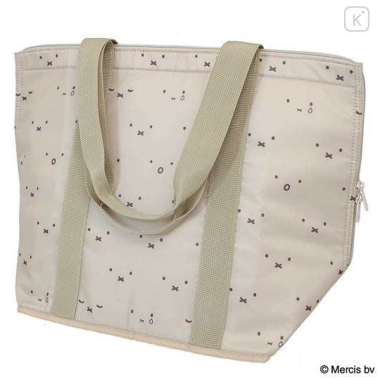 Japan Miffy Insulated Cooler Shopping Bag - Miffy : Cool Face Beige Brown - 2