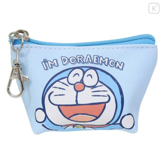 Japan Doraemon Triangular Mini Pouch - Doraemon : Happy - 1
