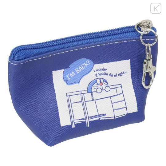 Japan Doraemon Triangular Mini Pouch - Doraemon : I Am Happy To Help - 2