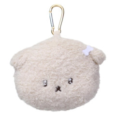 Japan San-X Face-shaped Pouch with Carabiner - Ishiyowa-chan