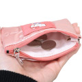 Japan Sanrio Pass Case Card Holder Pouch - Hello Kitty : Glossy Pearlescent Embossed Pearl Strap - 3