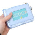 Japan Sanrio Pass Case Card Holder Pouch - Cinnamoroll : Glossy Pearlescent Embossed Pearl Strap - 2