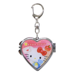 Japan Sanrio Locket Mirror Keychain - Dear Daniel & Hello Kitty : Love Heart
