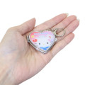 Japan Sanrio Locket Mirror Keychain - Dear Daniel & Hello Kitty : Love Heart - 2