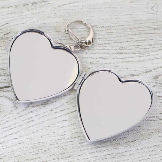 Japan Sanrio Locket Mirror Keychain - Dear Daniel & Hello Kitty : Love Heart - 3