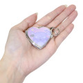 Japan Sanrio Locket Mirror Keychain - Kuromi : Baku Love Heart - 2