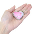 Japan Sanrio Locket Mirror Keychain - My Melody & My Sweet Piano : Love Heart - 2