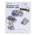 Japan Peanuts Acrylic Decoration Mirror - Snoopy & Woodstock : Hee Hee - 1