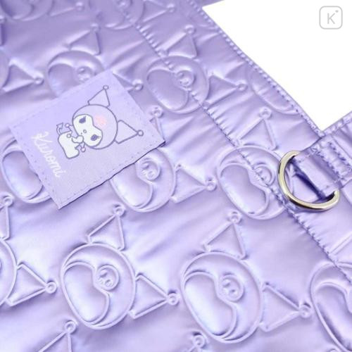 Japan Sanrio Tote Bag - Kuromi : Glossy Pearlescent Embossed - 4