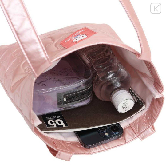 Japan Sanrio Tote Bag - Hello Kitty : Glossy Pearlescent Embossed - 3