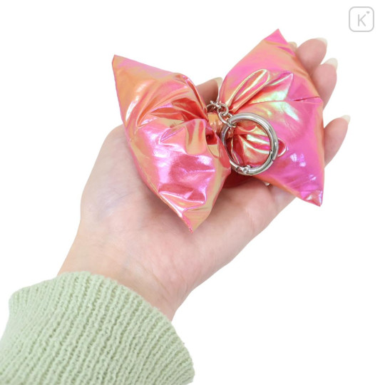 Japan Sanrio Swaying Ribbon Charm Keychain - Hello Kitty : Big Glossy Pearlescent - 2