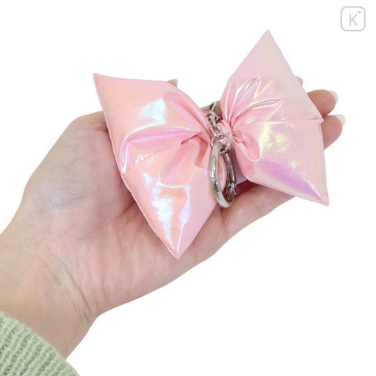 Japan Sanrio Swaying Ribbon Charm Keychain - My Melody : Big Glossy Pearlescent - 2