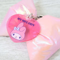 Japan Sanrio Swaying Ribbon Charm Keychain - My Melody : Big Glossy Pearlescent - 3