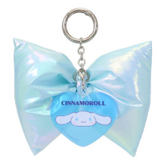 Japan Sanrio Swaying Ribbon Charm Keychain - Cinnamoroll : Big Glossy Pearlescent