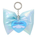 Japan Sanrio Swaying Ribbon Charm Keychain - Cinnamoroll : Big Glossy Pearlescent - 1