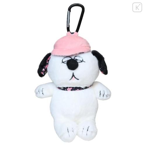 Japan Peanuts Eco Shopping Bag & Mascot Pouch - Olaf : Sakura Black - 4
