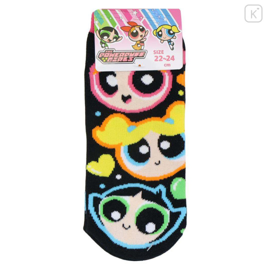 Japan The Powerpuff Girls Socks - Happy Face Neon Black - 1