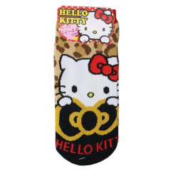 Japan Sanrio Socks - Hello Kitty : Leopard Ribbon