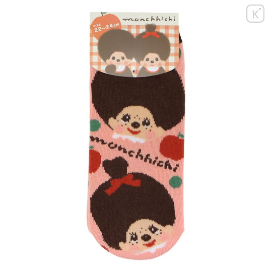 Japan Monchhichi Socks - Apple Pink - 1
