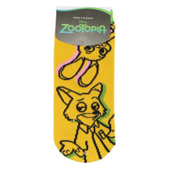 Japan Disney Socks - Zootopia : Judy Hopps & Nick Wilde Sketching Yellow