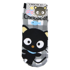 Japan Sanrio Socks - Chococat : Plaid Black