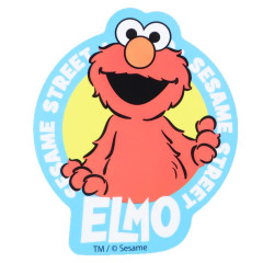 Japan Sesame Street Die-cut Vinyl Sticker - Elmo Logo Blue
