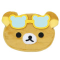 Japan San-X Plush Cosmetic Pouch - Rilakkuma : Sunglasses - 1