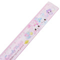 Japan Q-LiA 17cm Ruler - Kira Usa Twins Bubble Rabbit : Heisei Retro Y2K Pink - 2