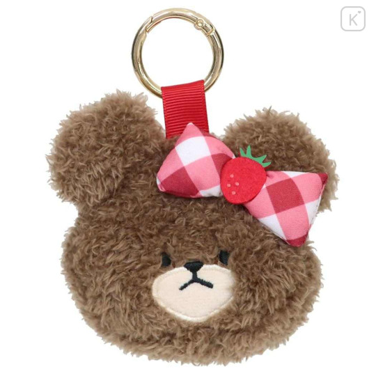 Japan The Bear's School Mini Accessory Case With Carabiner - Strawberry - 1