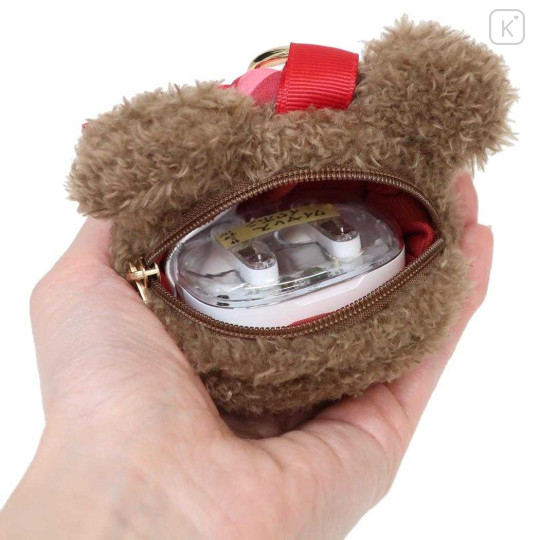 Japan The Bear's School Mini Accessory Case With Carabiner - Strawberry - 3