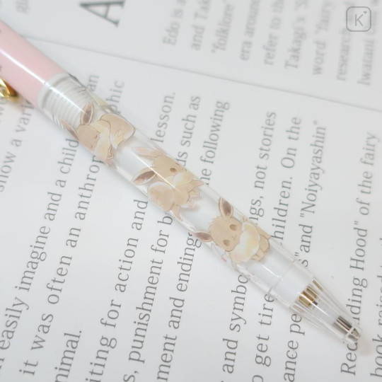 Japan Pokemon Mechanical Pencil - Eevee : Always Best Friends Pink - 3