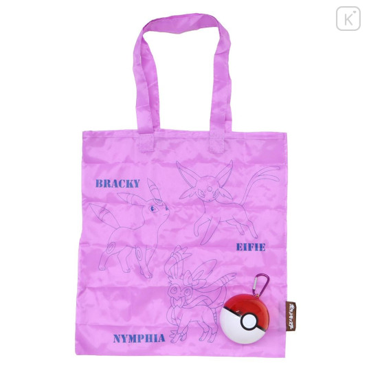 Japan Pokemon Eco Shopping Bag & Pokeball - Espeon & Sylveon & Umbreon - 1