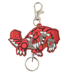 Japan Pokemon Rubber Reel Keychain - Groudon