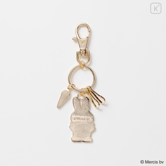 Japan Miffy Alloy Charm Keychain - Miffy : Refreshing Seaside Swimsuit Ice Cream - 3