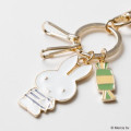 Japan Miffy Alloy Charm Keychain - Miffy : Refreshing Candy - 4