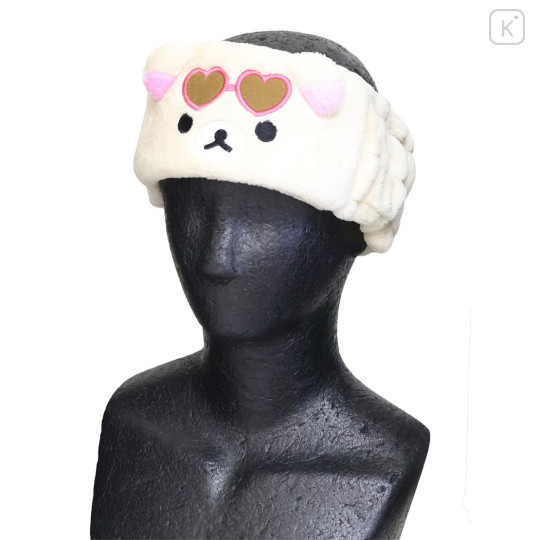 Japan San-X Mascot Spa Headband - Korilakkuma : Sunglasses Heart - 3