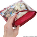 Japan Sanrio A5 Flat Pouch - Hello Kitty : Red All Over Pattern - 3
