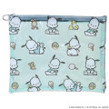Japan Sanrio A5 Flat Pouch - Pochacco : All Over Pattern - 1