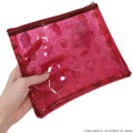 Japan Sanrio A5 Flat Pouch - Characters Red All Over Pattern - 2