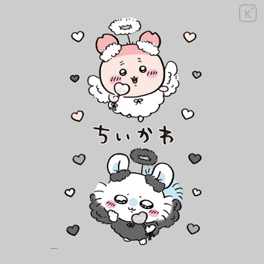 Japan Chiikawa Charapita Iron Print A4 - Furuhonya Kani-chan & Momonga : Angel - 4